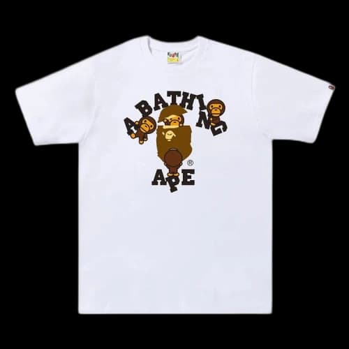 BAPE College Milo Tee 'White'