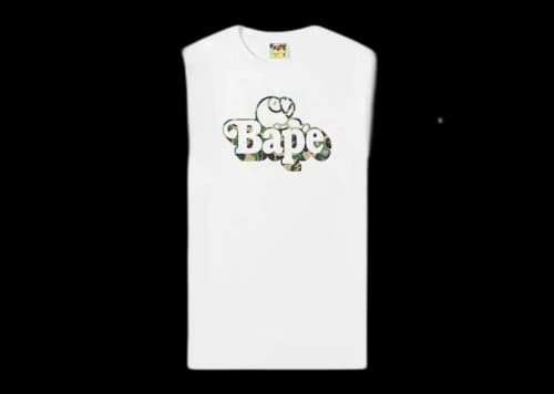 BAPE ABC Camo Milo On Bape Tee (FW25) White/Green