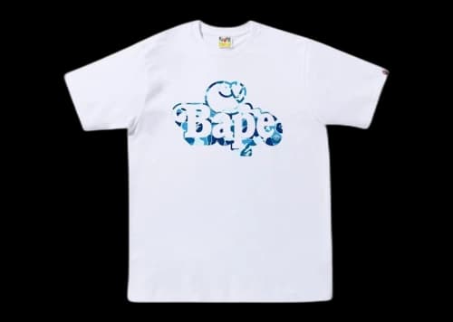 BAPE ABC Camo Milo On Bape Tee (FW25) White/Blue
