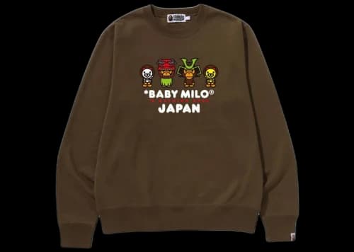 BAPE Baby Milo Japan Crewneck Olivedrab