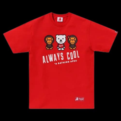 BAPE x Coca-Cola Milo Tee 'Red'