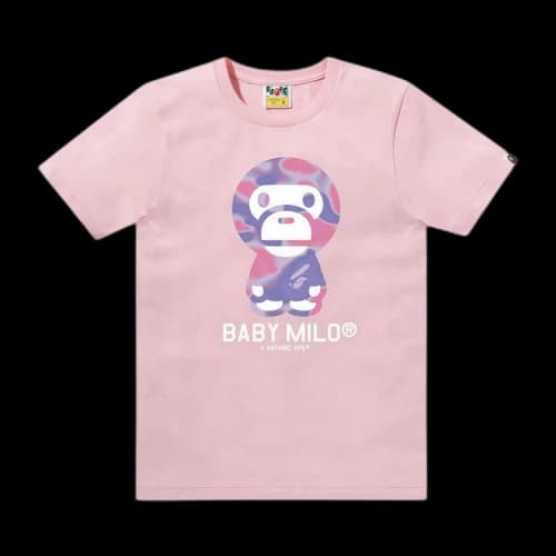 BAPE Liquid Camo Baby Milo Tee 'Pink/Purple'