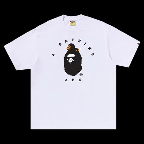 BAPE Milo College Relaxed Fit Tee 'White'