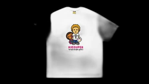 BAPE x KidSuper Colm & Baby Milo Tee White