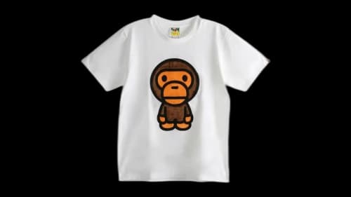 BAPE Women's Boa Big Baby Milo Tee Wht