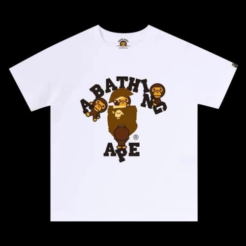 BAPE College Milo Tee 'White'