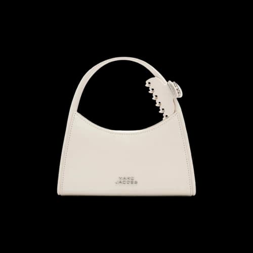 Marc Jacobs The Claw Clip Glam Crossbody Bag Cotton White