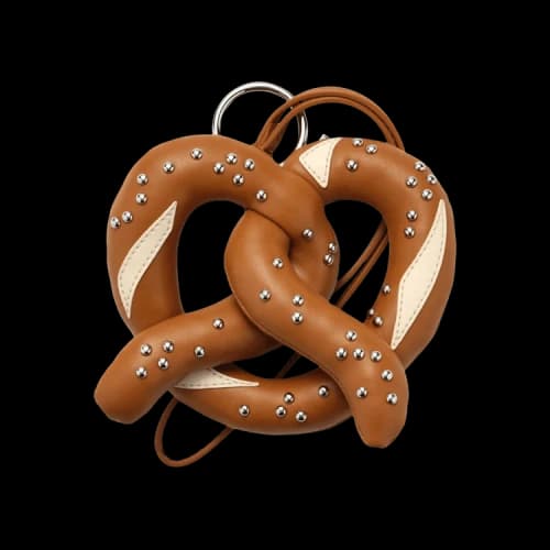 Marc Jacobs Women's Pop Americana Soft Pretzel Bag Charm Brown