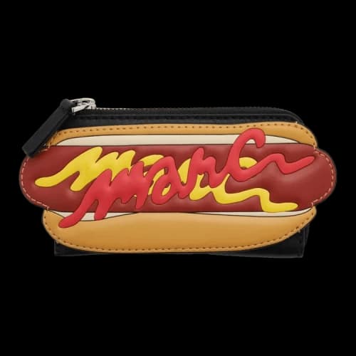 Marc Jacobs Women's Pop Americana Hotdog Top Zip Wallet Black/Multicolor
