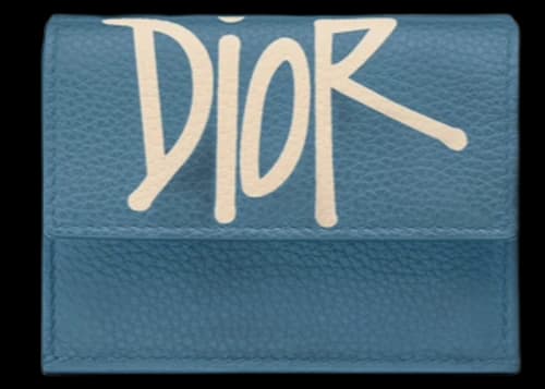 Dior And Shawn Trifold Wallet Blue
