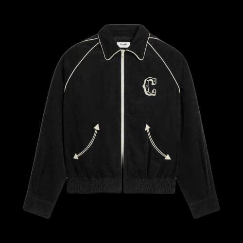 CELINE Western Teddy Jacket 'Rinsed'
