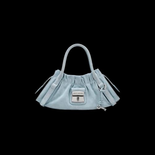 Marc Jacobs Suede Cristina Small Satchel Bag Blueist