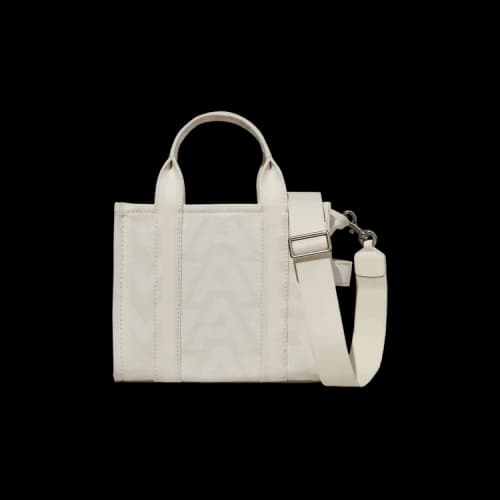Marc Jacobs Monogram Printed Small Tote Bag Eggshell