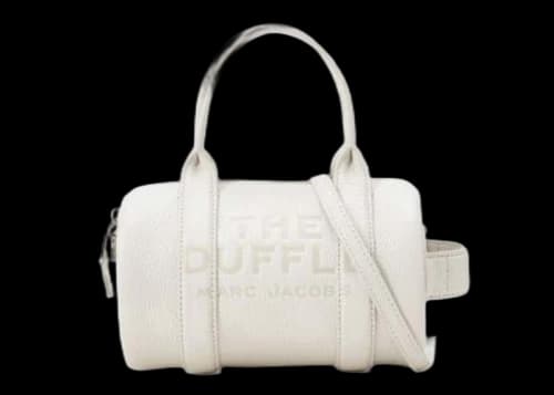 Marc Jacobs The Leather Mini Duffle White