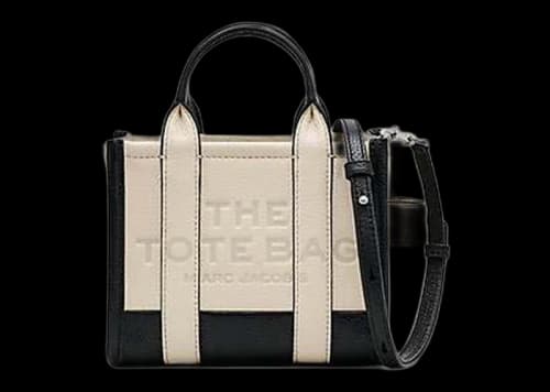 Marc Jacobs The Colorblock Mini Tote Bag Black/Natural