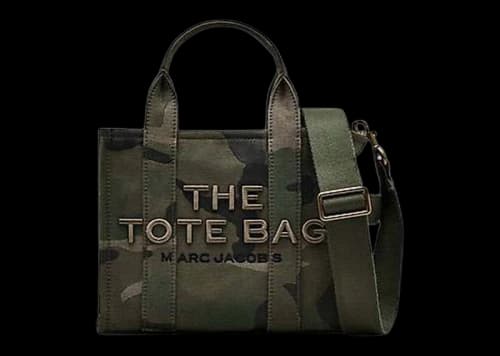 Marc Jacobs The Camo Jacquard Small Tote Bag Green