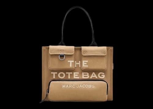 Marc Jacobs The Cargo Canvas Large Tote Bag Khaki