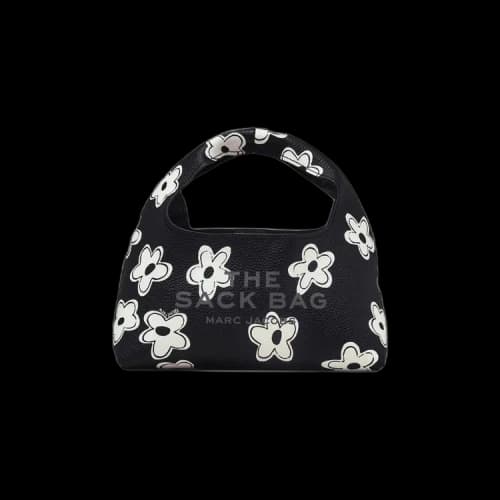 Marc Jacobs The Mini Daisy Leather Sack Bag Black/White