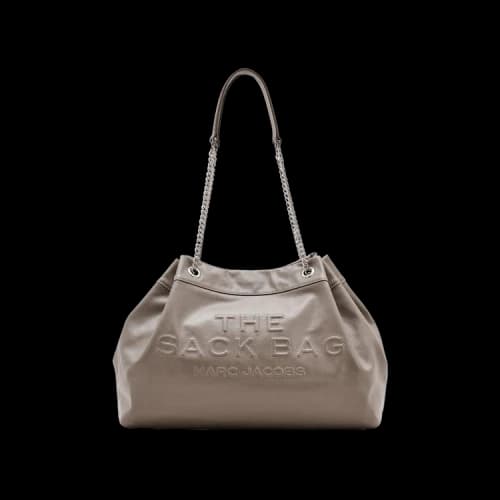 Marc Jacobs The Large Chain Leather Sack Bag 'Cement'