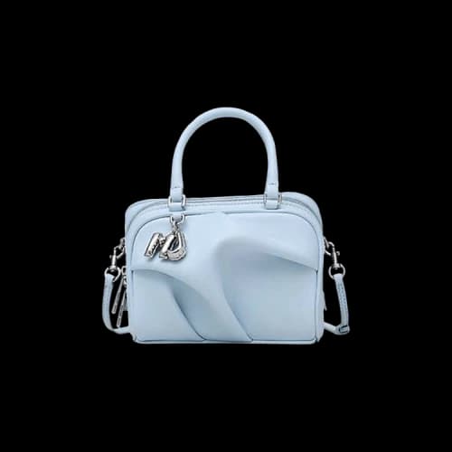 Marc Jacobs Micro Bauletto Wave Bag Blueist