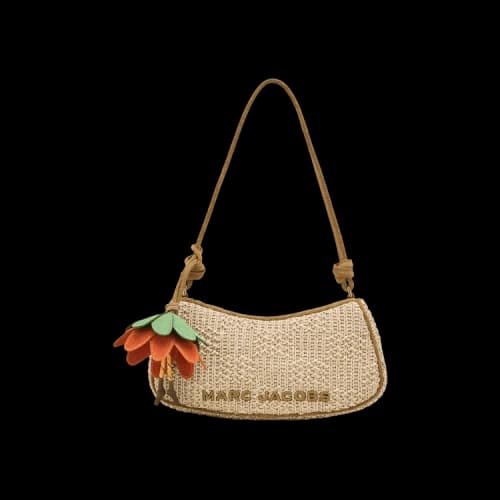 Marc Jacobs Summer Woven Charm Shoulder Bag Natural