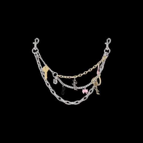 Marc Jacobs Perfect Imperfect Charm Chain Strap Bag Nickel