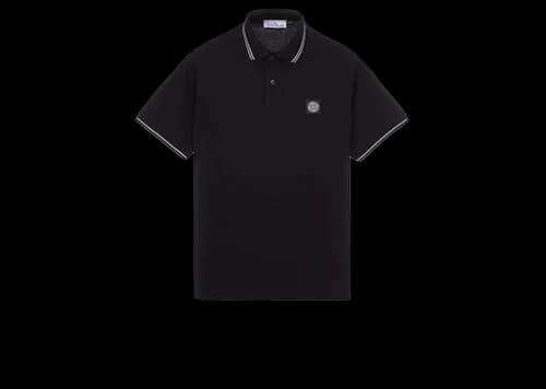 Stone Island 2SC18 Polo Shirt Black