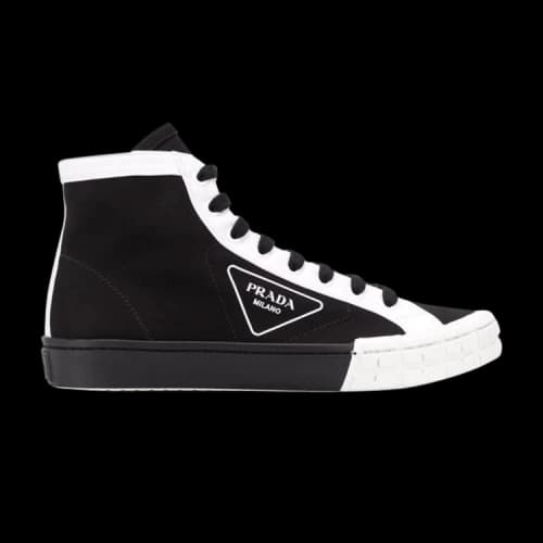 Prada Gabardine Wheel High 'Black White'