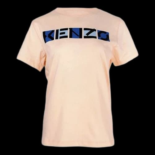 KENZO SS21 Logo Printing Short Sleeve Yellow