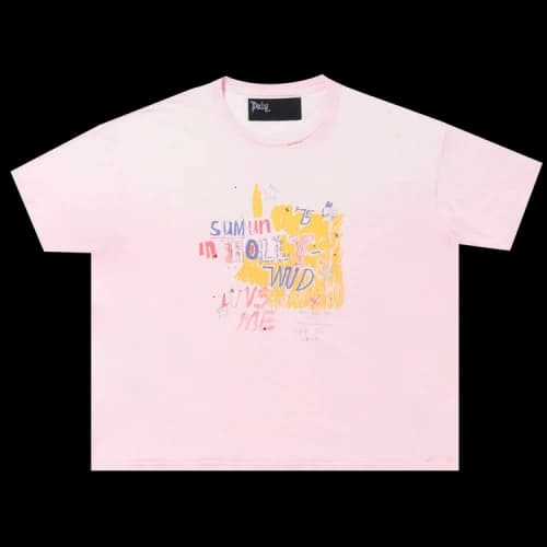Paly Hollywood Sum 1 In Hollywud Luvs Me Tee 'Pink'
