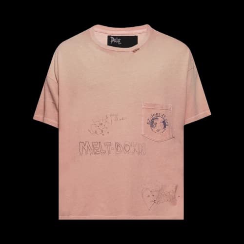 Paly Hollywood Rehab Romance Pocket Tee 'Pink'