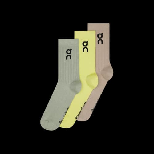 ON Logo Sock High (3 Pairs) 'Lemonade/Tin'