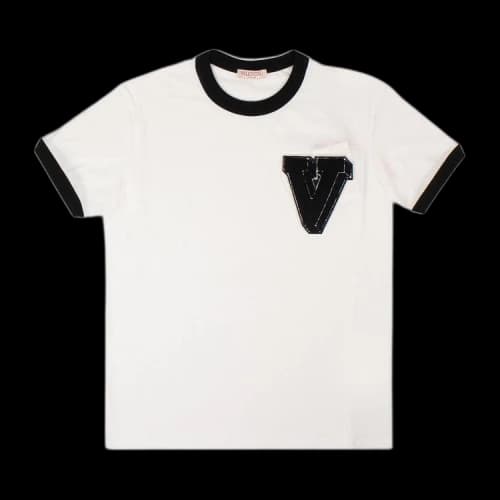 Valentino Logo Ringer T-Shirt 'White'