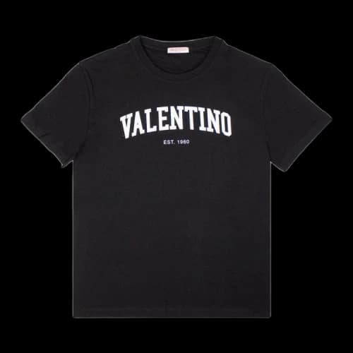 Valentino Logo Detail T-Shirt 'Black'