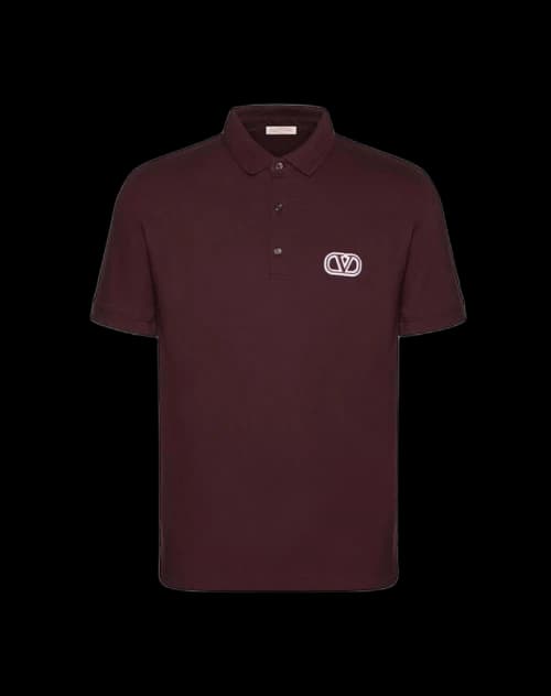 Valentino Vl Logo Poloshirt Brown