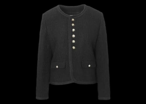 Celine Chasseur Bouclette Natte Jacket Black