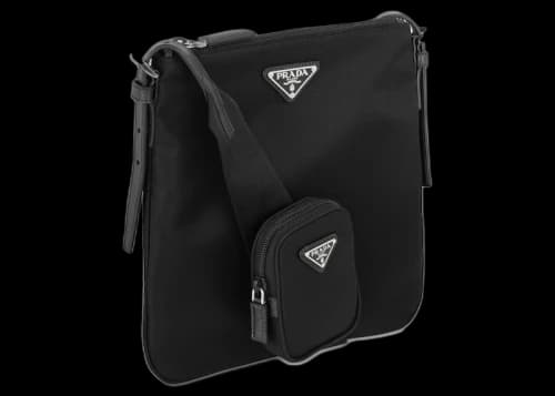 Prada Black Nylon Crossbody Bag Black