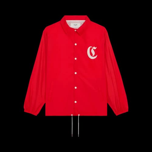CELINE Veste Patch 'Red'