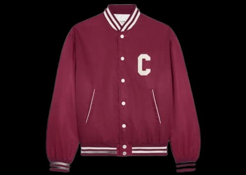 Celine Teddy Jacket in Nylon Burgundy