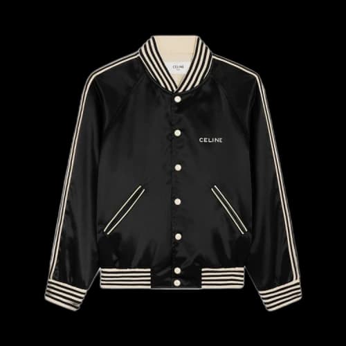 CELINE Embroidered Teddy Jacket 'Black'
