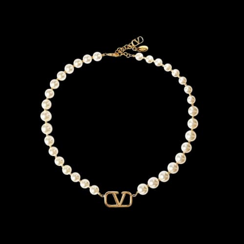 Valentino Necklace 'Parl White'