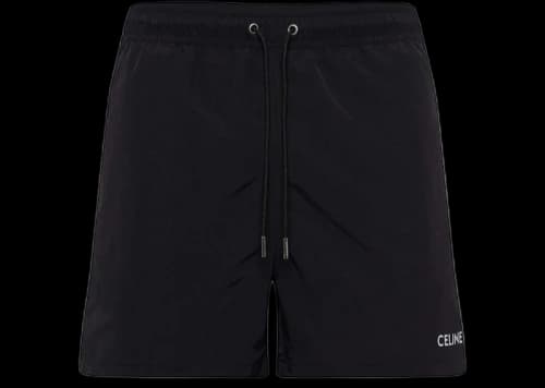 Celine Nylon Swim Shorts Black