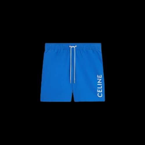 Celine Piping Swim Shorts Royal Blue