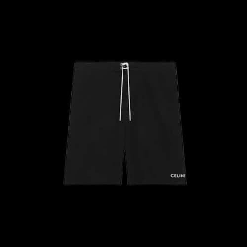 Celine Nylon Swim Shorts Black