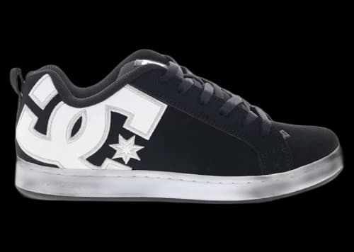DC Court Graffik Black White Stencil (Women's)