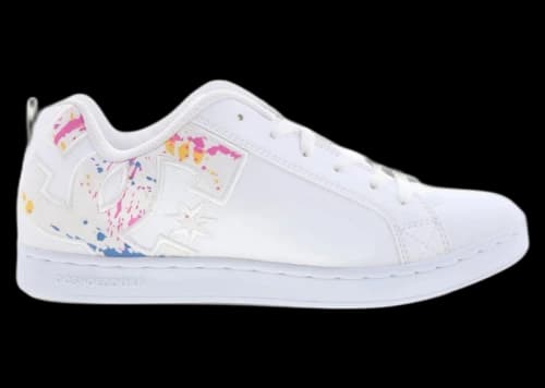 DC Court Graffik White Multi Stencil (Women's)