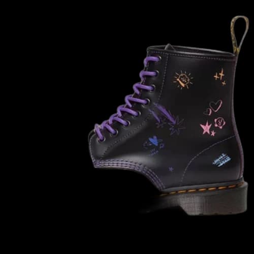 Dr. Martens x BT21 1460 Leather Boots 'Purple'