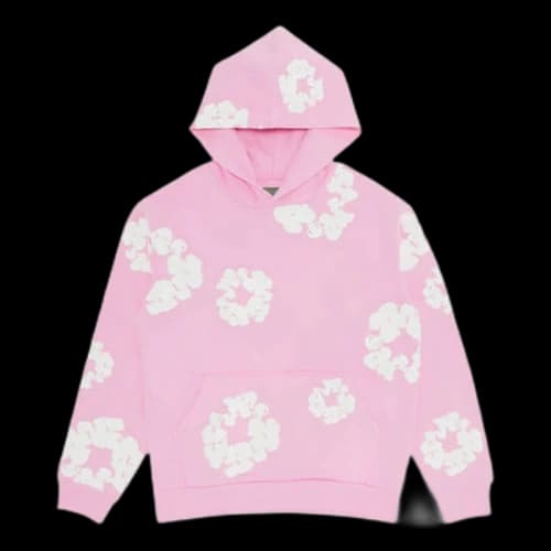 Denim Tears Cotton Wreath Hoodie 'Pink White'