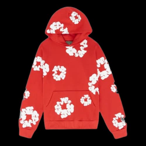 Denim Tears Cotton Wreath Hoodie 'Red White'