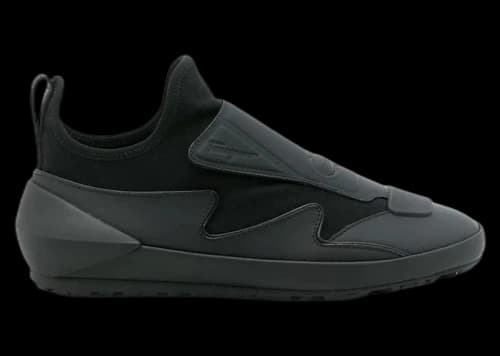 Ferragamo Leather Sock Style Sneakers Black (Women's)